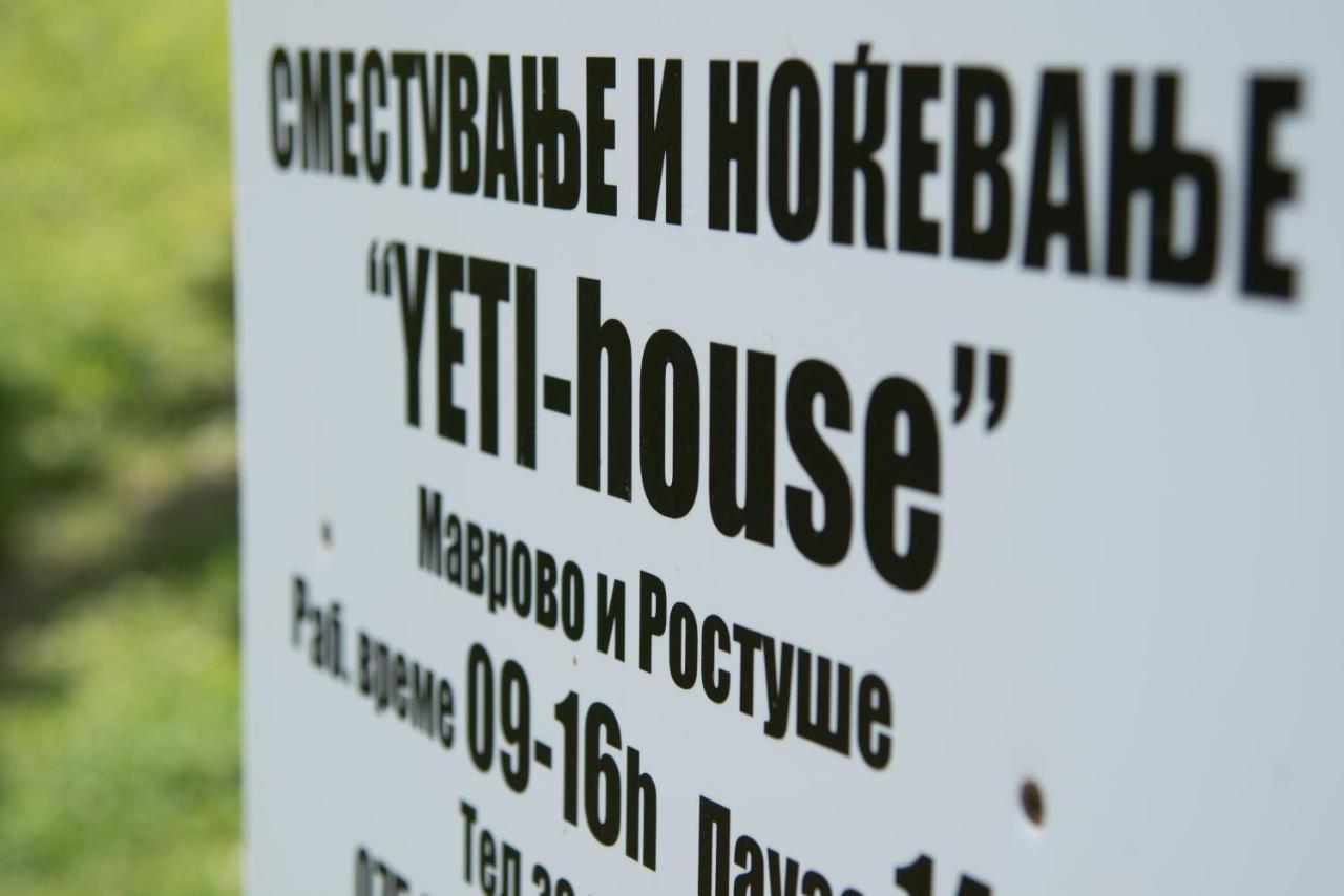 Yeti Guest House Mavrovo-Nationalpark Exterior foto